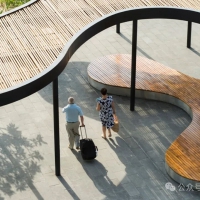 越简单越高级，简约的园林座椅，本身就是一道绝美的风景