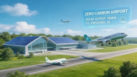 全球首个零碳机场建成, 三大黑科技改写航空减碳史