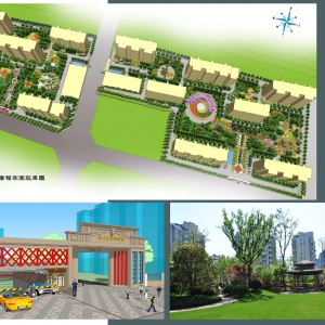 中外艺苑设计---住区庭院设计 北京丰台郭公庄幸福家园经适房园林设计施工 ... ...