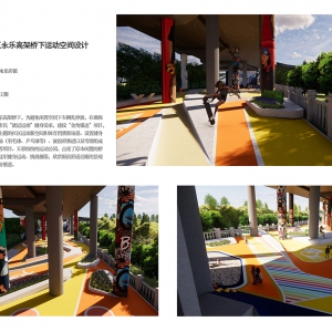 中外艺苑设计---道路更新设计  通州高架桥景观改造设计施工