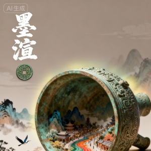 流体艺术，体现了历史的流动与质感