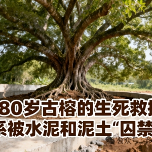 一棵80岁古榕的生死救援